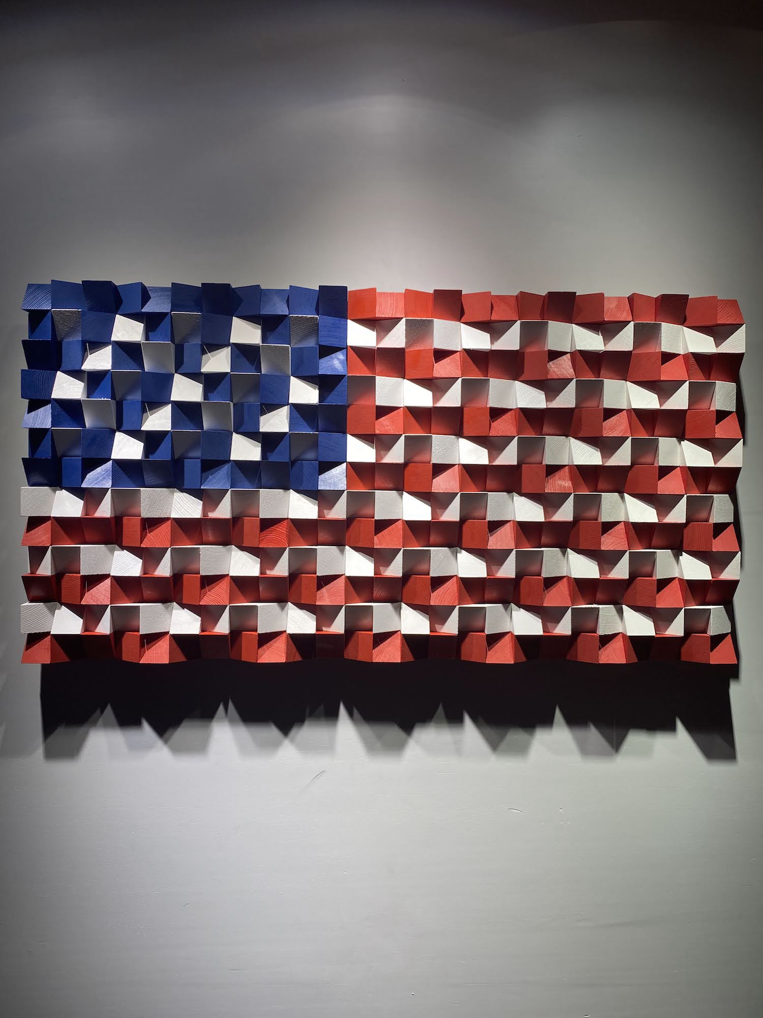Wood American Flag For Wall - Wood Workers Global