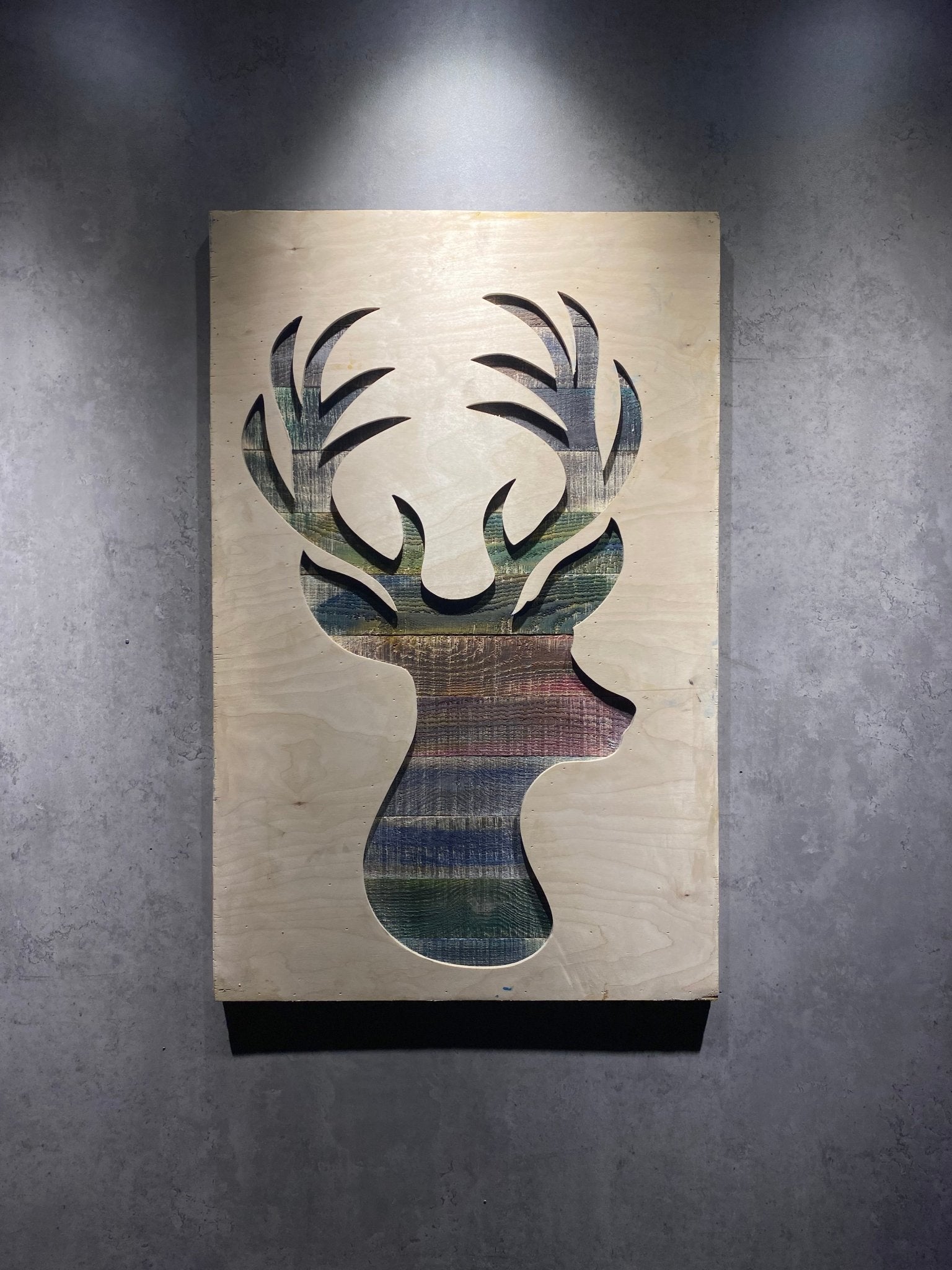 Wood Deer Wall Art - Wood Workers Global