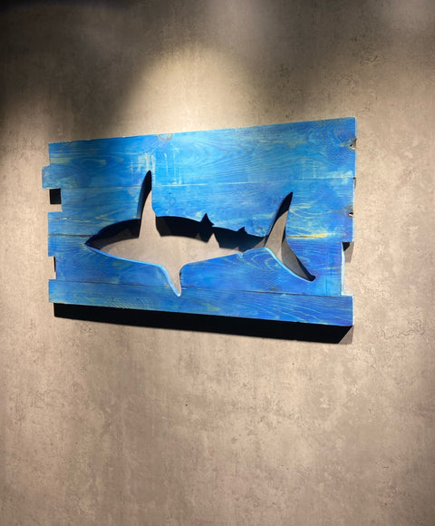 Wood Shark Wall Hanging - Wood Workers Global