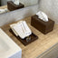 Wooden Bathroom Set (Tray - Trash - Tissue box) - Wood Workers Global