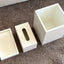 Wooden Office Set of Tray, Trash Bin & Tissue Box - Wood Workers Global