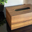 Wooden Office Set of Tray, Trash Bin & Tissue Box - Wood Workers Global
